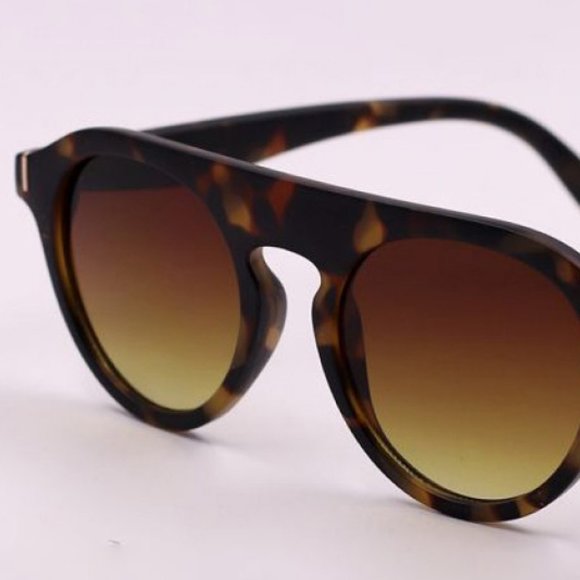 UV400 3-Piece Round Polycarbonate Full Rim Sunglasses